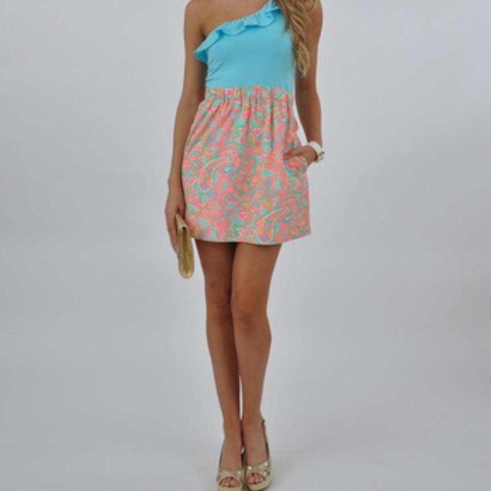 Lily Pulitzer One Shoulder Dre